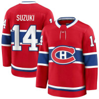 Youth Montreal Canadiens #14 Nick Suzuki Home Premium Red Jersey