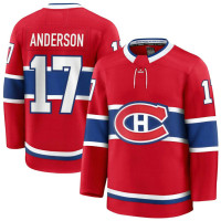 Youth Montreal Canadiens #17 Josh Anderson Home Breakaway Red Jersey