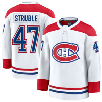 Montreal Canadiens #47 Jayden Struble Away Premium White Jersey