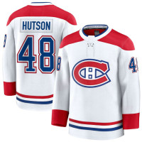 Montreal Canadiens #48 Lane Hutson Away Premium White Jersey