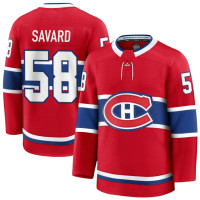 Youth Montreal Canadiens #58 David Savard Home Premium Red Jersey