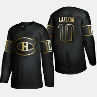 Men's Montreal Canadiens Guy Lafleur #10 2019 Golden Edition Black Retired Player Jersey