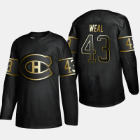 Montreal Canadiens Jordan Weal #43 2019 Golden Edition Authentic Player Black Jersey