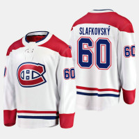 Montreal Canadiens #60 Juraj Slafkovsky 2022 Draft White Jersey Away