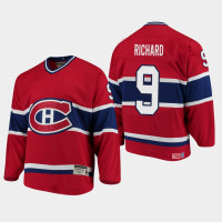 Montreal Canadiens #9 Maurice Richard Throwback Heroes of Hockey CCM Red Retired Jersey