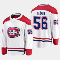 Men's Montreal Canadiens Jesse Ylonen #56 Away 2021 White Jersey