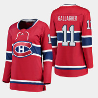 Women's Montreal Canadiens #11 Brendan Gallagher Home Breakaway Player Red Jersey