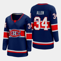 Women's Montreal Canadiens Jake Allen #34 2020-21 Special Edition Blue Jersey