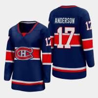 Women's Montreal Canadiens Josh Anderson #17 2020-21 Special Edition Blue Jersey