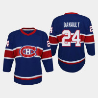 Youth Montreal Canadiens Phillip Danault #24 Reverse Retro Special Edition Replica 2020-21 Royal Jersey