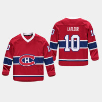 Youth Montreal Canadiens Guy Lafleur #10 Replica Player Home Red Retired Jersey
