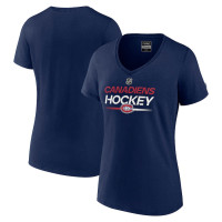 Montreal Canadiens Women's Authentic Pro V-Neck Navy T-Shirt