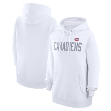 Montreal Canadiens G-III 4Her by Carl Banks Women's Dot Print Pullover White Hoodie