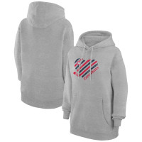 Montreal Canadiens G-III 4Her by Carl Banks Women's Heart Pullover Hoodie - Heather Gray