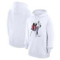 Montreal Canadiens G-III 4Her by Carl Banks Women's Hockey Girls Fleece Pullover White Hoodie