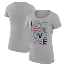 Montreal Canadiens G-III 4Her by Carl Banks Women's Hockey Love Fitted Heather Gray T-Shirt