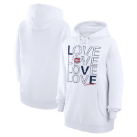 Montreal Canadiens G-III 4Her by Carl Banks Women's Hockey Love Fleece Pullover White Hoodie