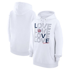 Montreal Canadiens G-III 4Her by Carl Banks Women's Hockey Love Fleece Pullover White Hoodie