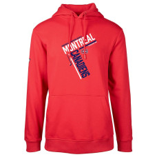 Montreal Canadiens Levelwear Podium Fleece Pullover Red Hoodie Montreal Canadiens Levelwear Podium Fleece Pullover Red Hoodie