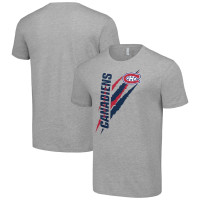 Montreal Canadiens Starter Color Scratch Heather Gray T-Shirt Montreal Canadiens Starter Color Scratch Heather Gray T-Shirt