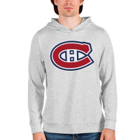 Montreal Canadiens Antigua Absolute Pullover Hoodie - Heathered Gray