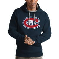 Montreal Canadiens Antigua Logo Victory Pullover Navy Hoodie