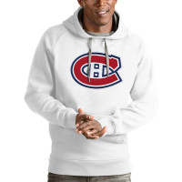 Montreal Canadiens Antigua Logo Victory Pullover White Hoodie
