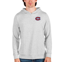 Montreal Canadiens Antigua Team Absolute Pullover Hoodie - Heathered Gray