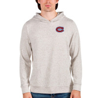 Montreal Canadiens Antigua Team Absolute Pullover Hoodie - Oatmeal