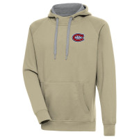 Montreal Canadiens Antigua Victory Pullover Hoodie - Khaki