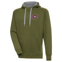Montreal Canadiens Antigua Victory Pullover Hoodie - Olive