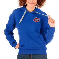 Montreal Canadiens Antigua Women's Victory Pullover Royal Hoodie