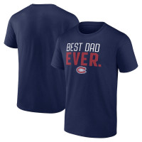 Montreal Canadiens Best Dad Ever Navy T-Shirt