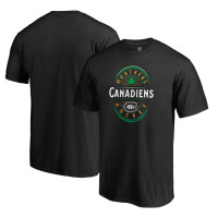 Montreal Canadiens St. Patrick's Day Forever Lucky Black T-Shirt