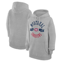 Montreal Canadiens G-III 4Her by Carl Banks Women's City Graphic Fleece Pullover Hoodie - Heather Gray