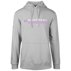 Montreal Canadiens Levelwear Hockey Fights Cancer Podium Chase Pullover Gray Hoodie