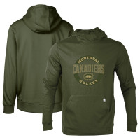 Montreal Canadiens Levelwear Thrive Tri-Blend Pullover Hoodie - Olive