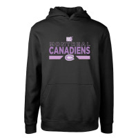 Montreal Canadiens Levelwear Youth Hockey Fights Cancer Podium Fleece Black Pullover Hoodie