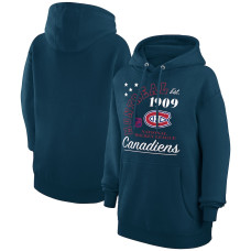 Montreal Canadiens Starter Arch City Team Graphic Fleece Pullover Navy Hoodie