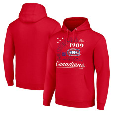 Montreal Canadiens Starter Arch City Team Graphic Fleece Pullover Red Hoodie