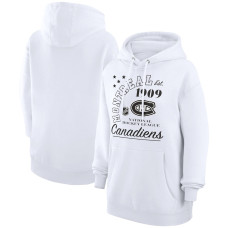 Montreal Canadiens Starter Arch City Team Graphic Fleece Pullover White Hoodie