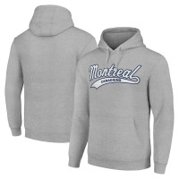Montreal Canadiens Starter Tailsweep Fleece Tri-Blend Pullover Hoodie - Heather Gray