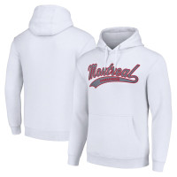 Montreal Canadiens Starter Tailsweep Fleece Tri-Blend Pullover White Hoodie